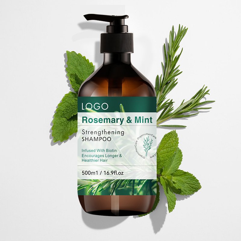 Private Label Hair Care Organic Hair Growth Sulfate Free Curly Mint Rosemary Shampoo And Conditioner
