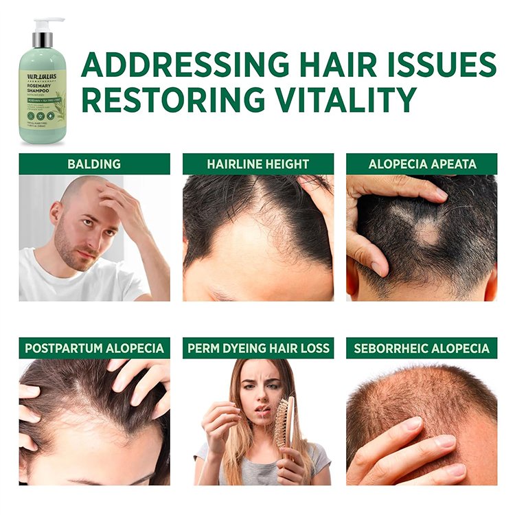 Natural Hair Growth Strengthening Rosemary Mint Shampoo and Conditioner with Black Castor Batana Oil for All Hair Type