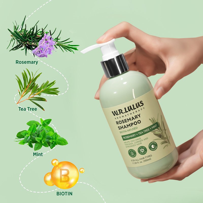 Natural Hair Growth Strengthening Rosemary Mint Shampoo and Conditioner with Black Castor Batana Oil for All Hair Type