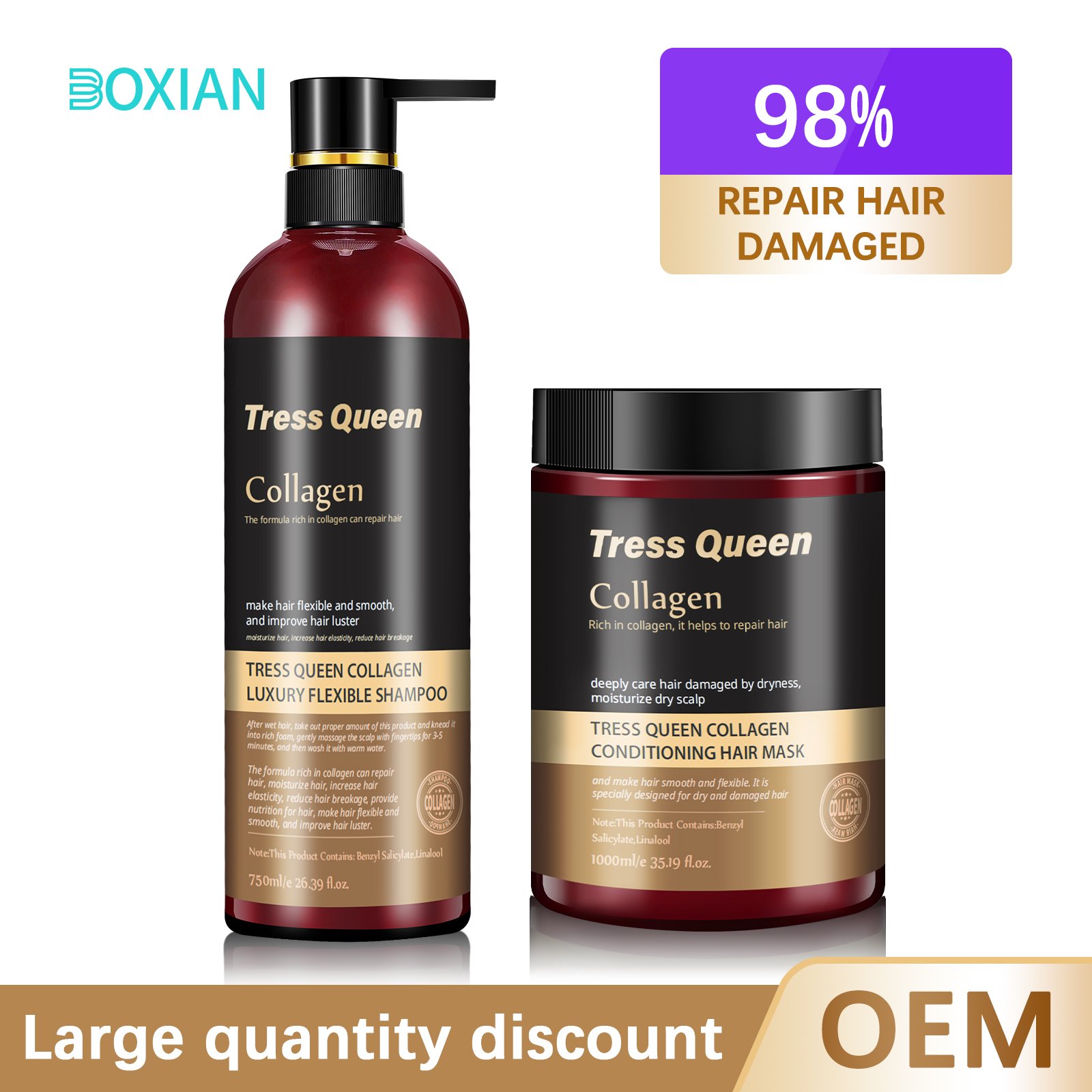 Wholesale Sulfate Free Argan Oil Shampoo Customizable Private Label Argan Oil Natural Hair Shampoo