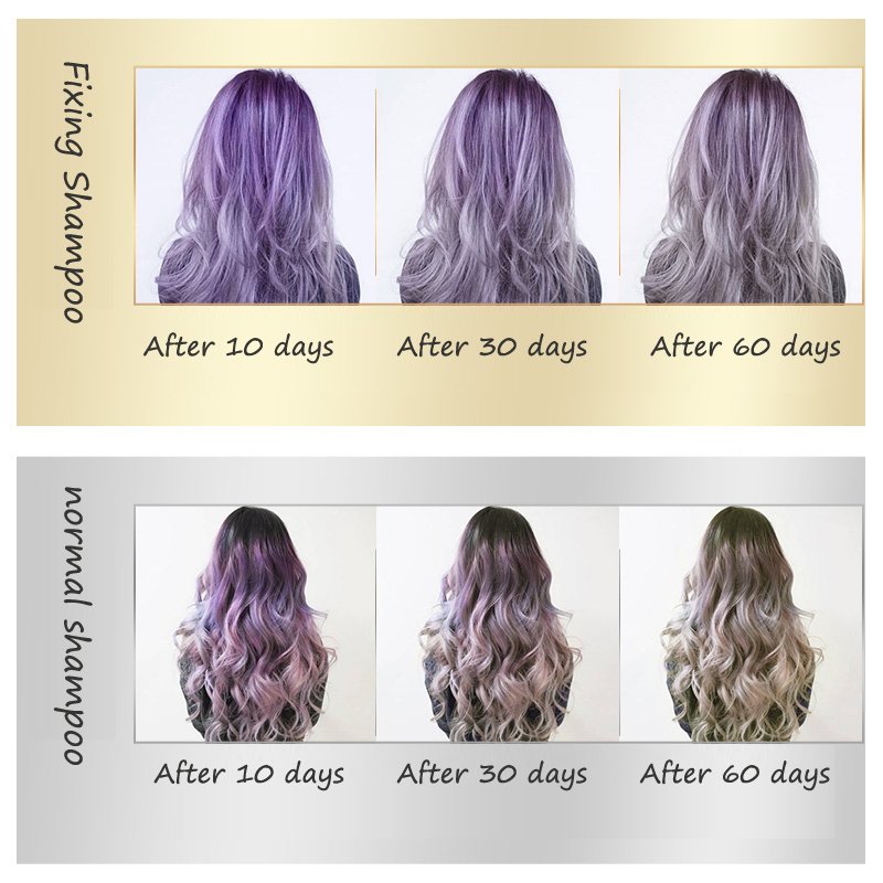Wholesale Quality Purple Shampoo Fixing hair color shampoo and conditioner