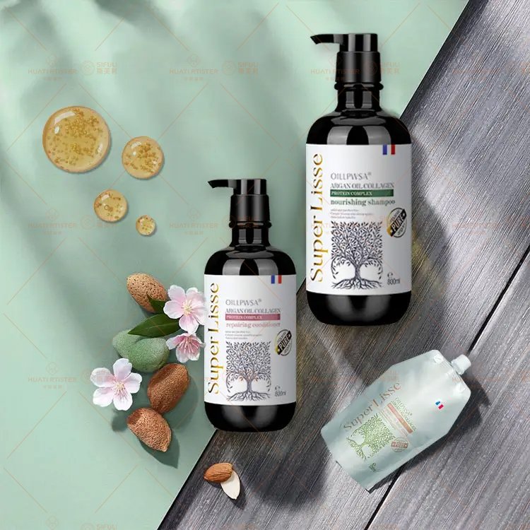 Huati Sifuli SUPER LISSE hair scalp argan oil shampoo and conditioner organic natural herbal sufate and paraben free vitamin