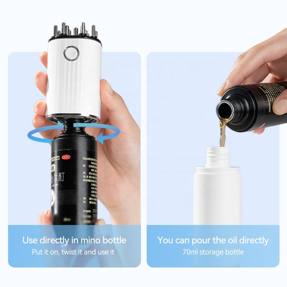 Electric Oil Applicator Comb Red Light Therapy Anti Hair Loss Hair Growth Device Electric Scalp Massager Comb