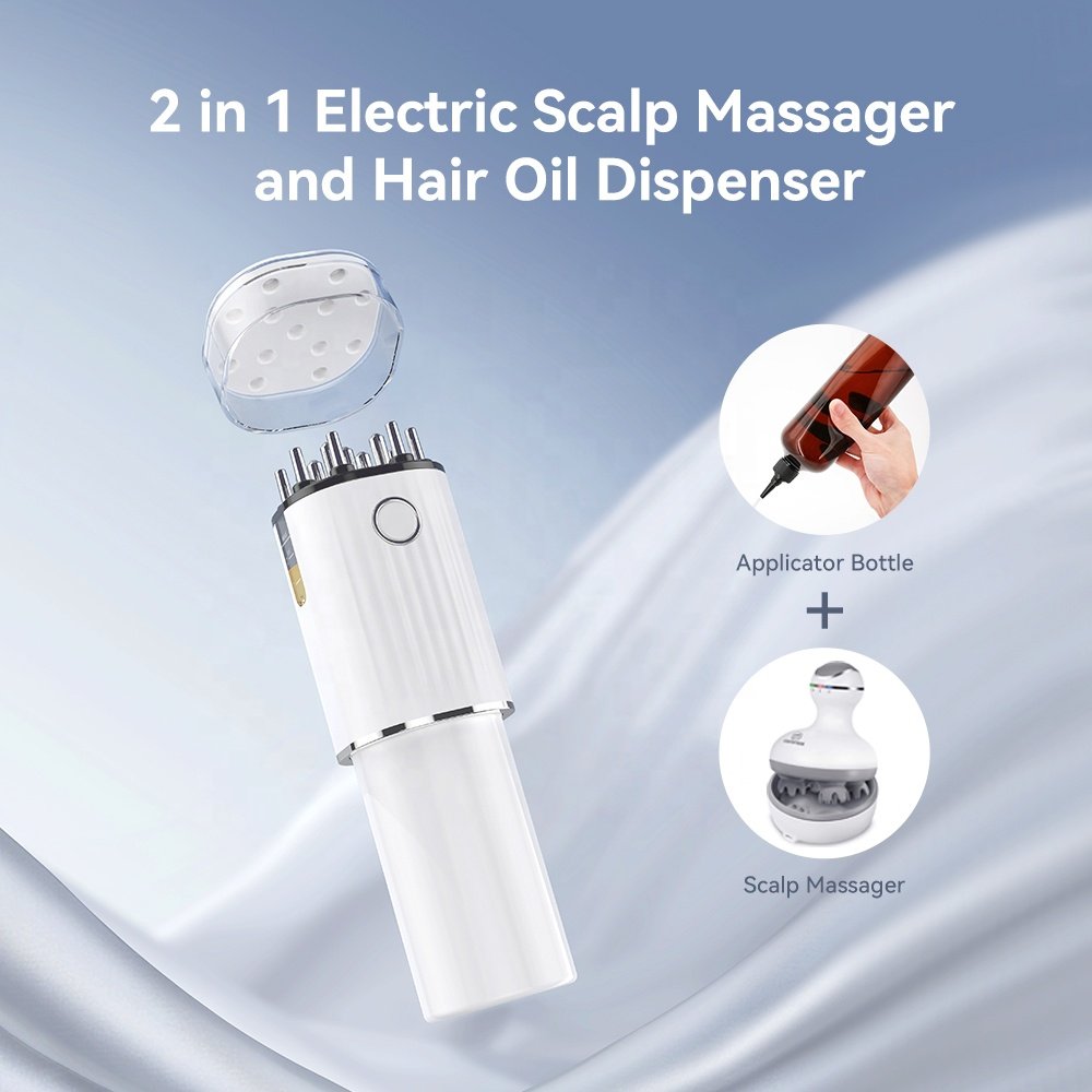 Electric Oil Applicator Comb Red Light Therapy Anti Hair Loss Hair Growth Device Electric Scalp Massager Comb