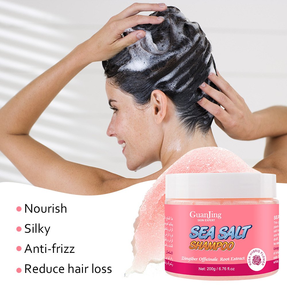 BLIW Private label Support Customize Wholesale Sea Salt Shampoo Cream Cleansing Scalp Oil Control Anti-dandruff Shampoo Scrub