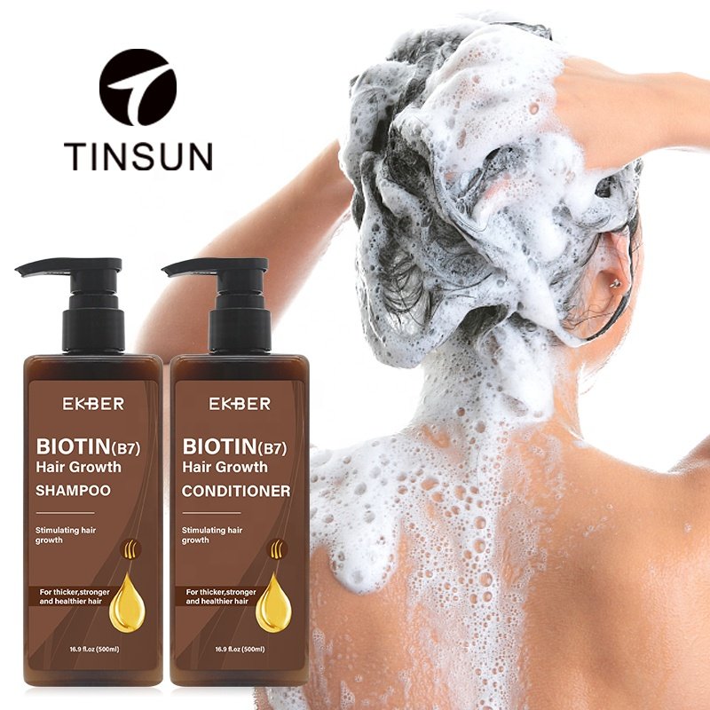 Low Price Ekber Natural Biotin Argan Oil Nourishing Spilt-end Problem Hair Growth Shampoo Conditioner Hair Care Products Bulk