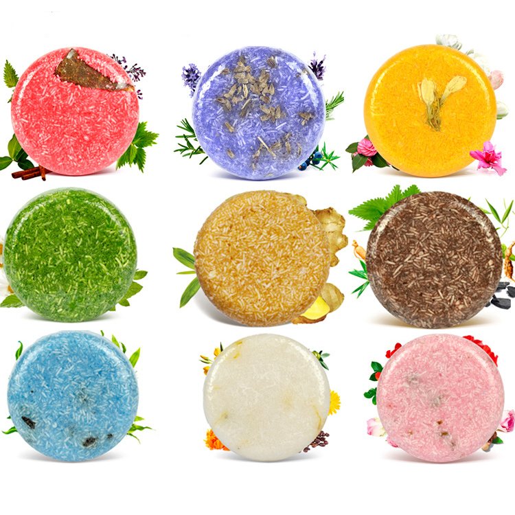 black full shampoo bar press shampoo polygonum bar hair darkening moisturising shampoo bar rose lemon sweet orange