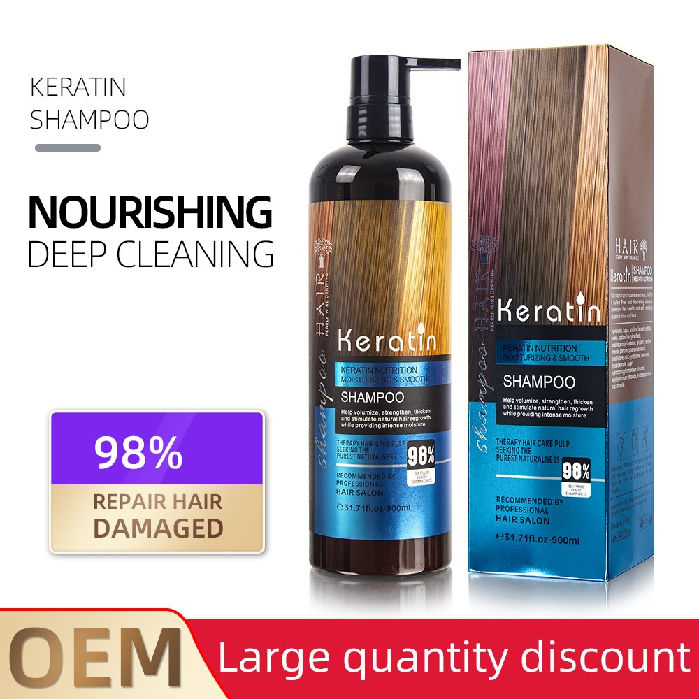 Keratin hair products China OEM brands manufacturer OEM best treatment keratin hair shampoo and conditioner