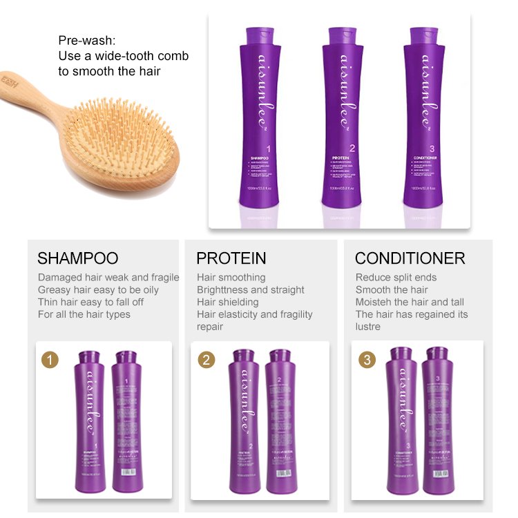 Factory Price private label shampoo and conditioner hair Keratin treatment straightening cream
