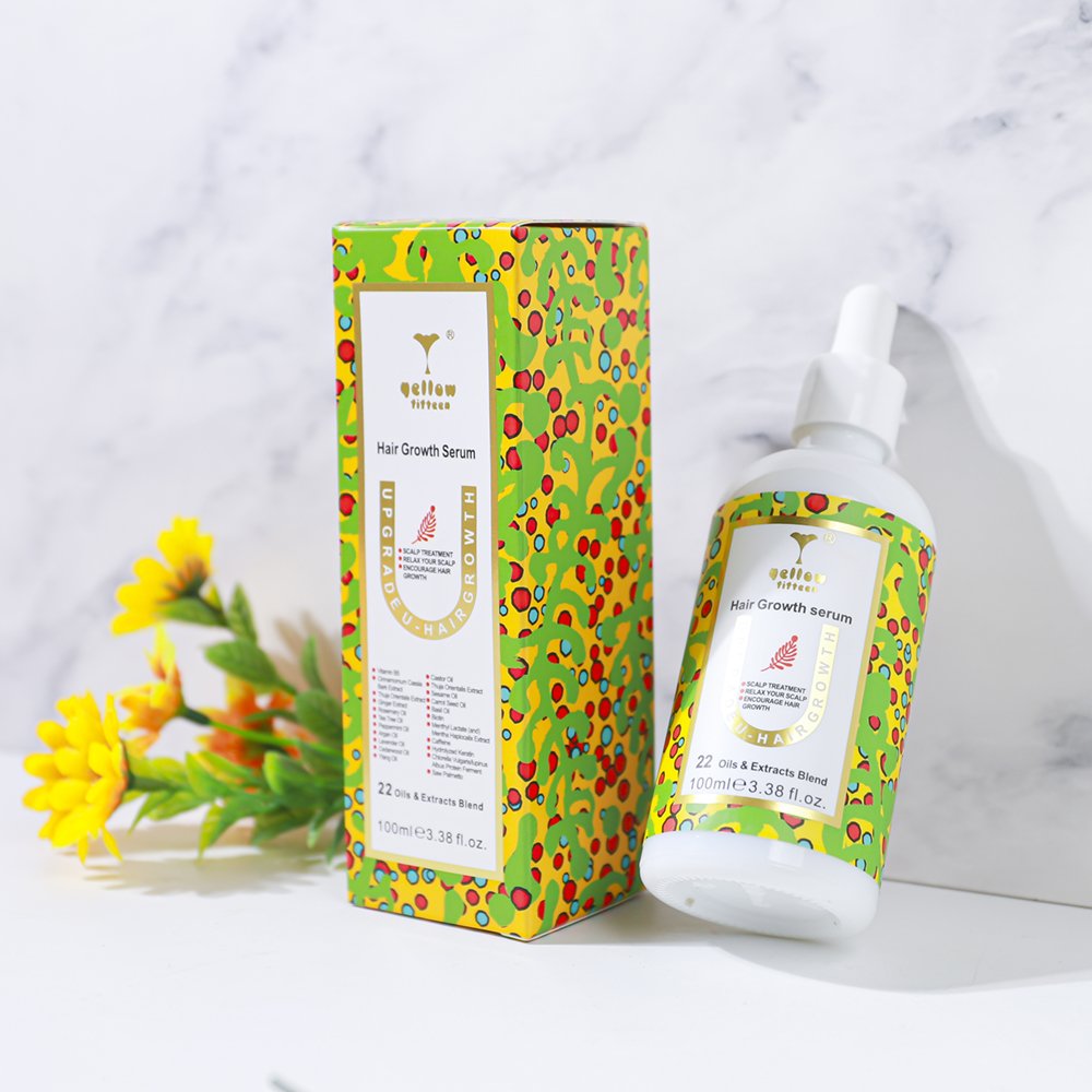 Private Logo Biotin Hair Growth Serum Regrowth Treatment for Scalp Loss Hair Thinning Natural Hair Growth