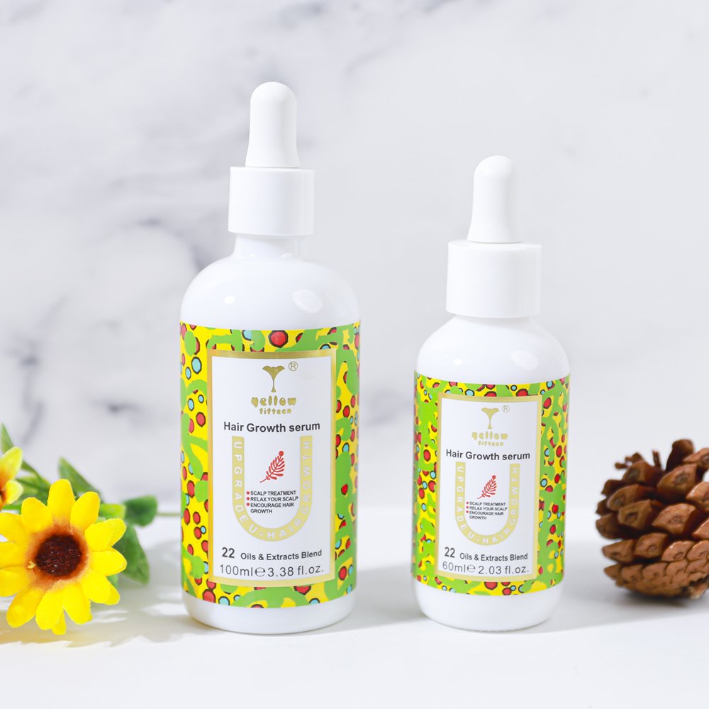 Private Logo Biotin Hair Growth Serum Regrowth Treatment for Scalp Loss Hair Thinning Natural Hair Growth