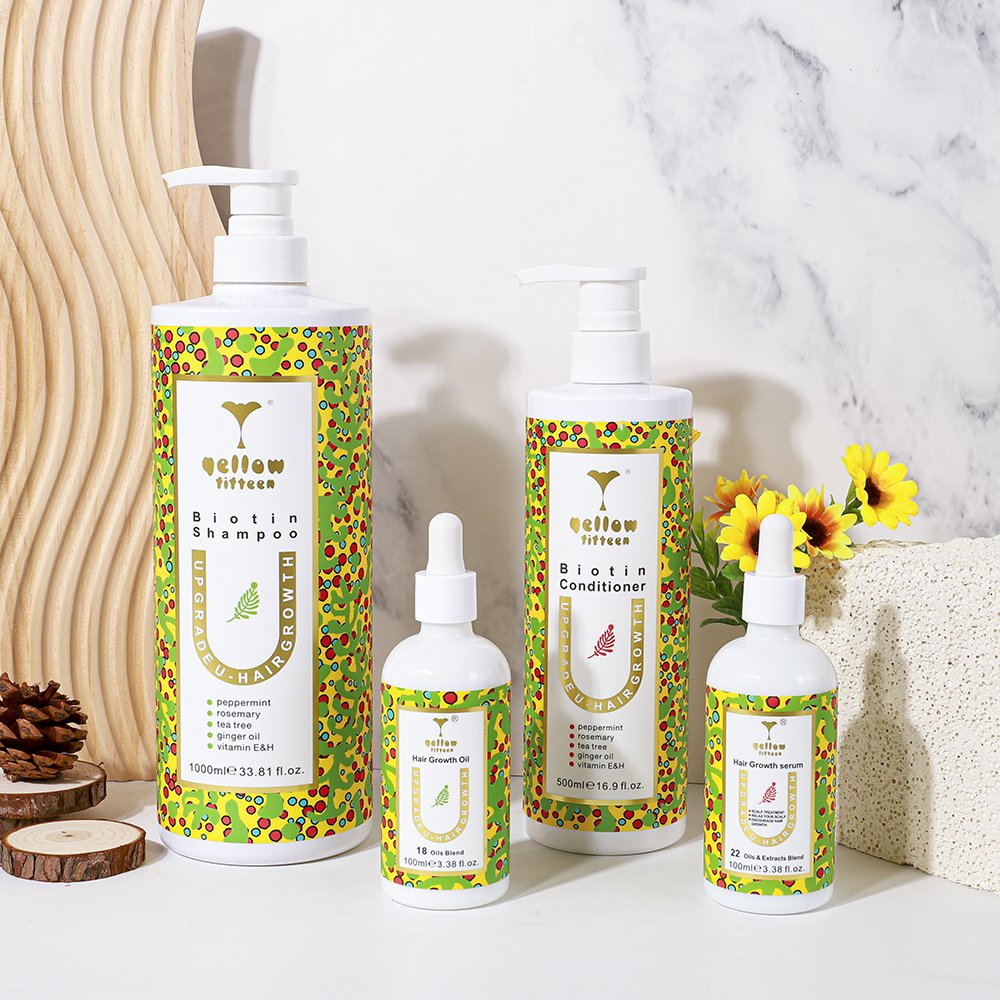 Private label rosemary oil anti hair fall biotin ginger hair growth shampoo set best organic anti hair loss shampoo sebamed