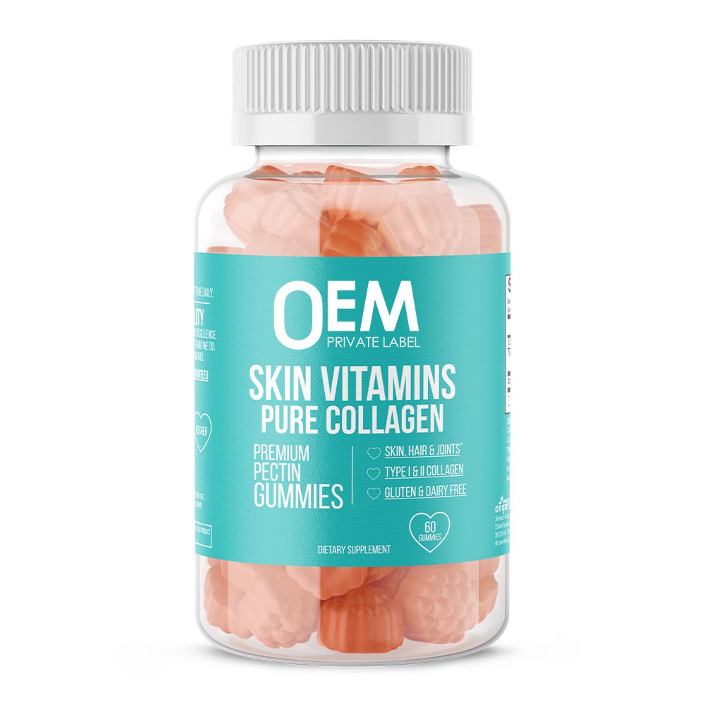 OEM Custom Apple Cider Vinegar Gummy hair Growth Gummy Vitamins Biotin Collagen Gummies