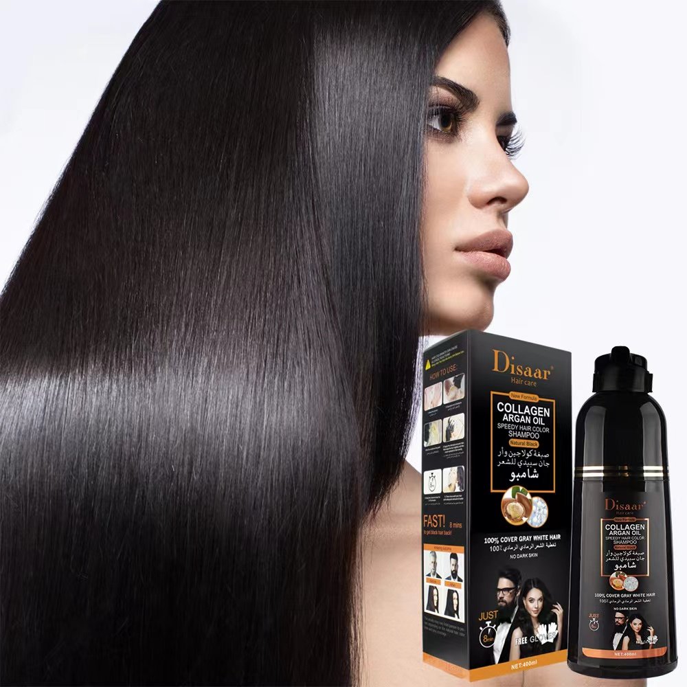 Factory Direct Selling Wholesale 400ml Hair Dye Shampoo For Women Natural Herbal Ingredients Hair Dye Shampoo