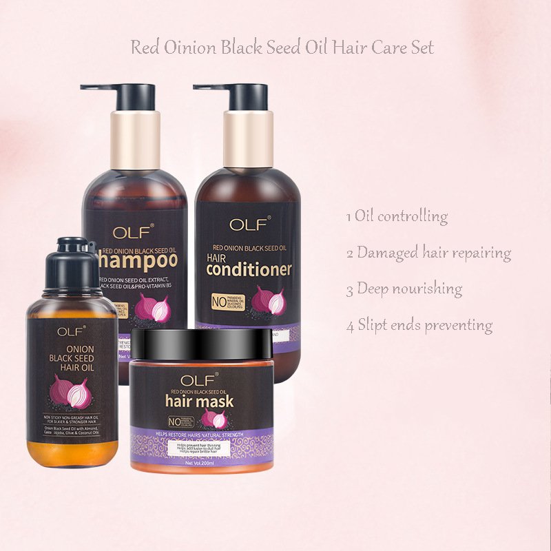 Small MOQ To Private Label Custom Logo With Your Brand Hair Care Product Red Oinion Shampoo 250ml