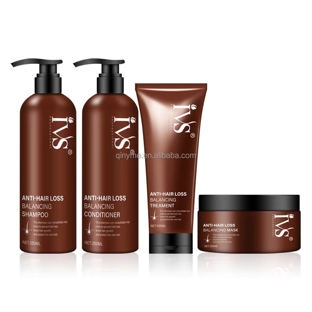 IVS OEM Private Label Wholesale Factory Manufacturer Hair Care Anti Hair Loss Herbal Shampoo For Hair Growth