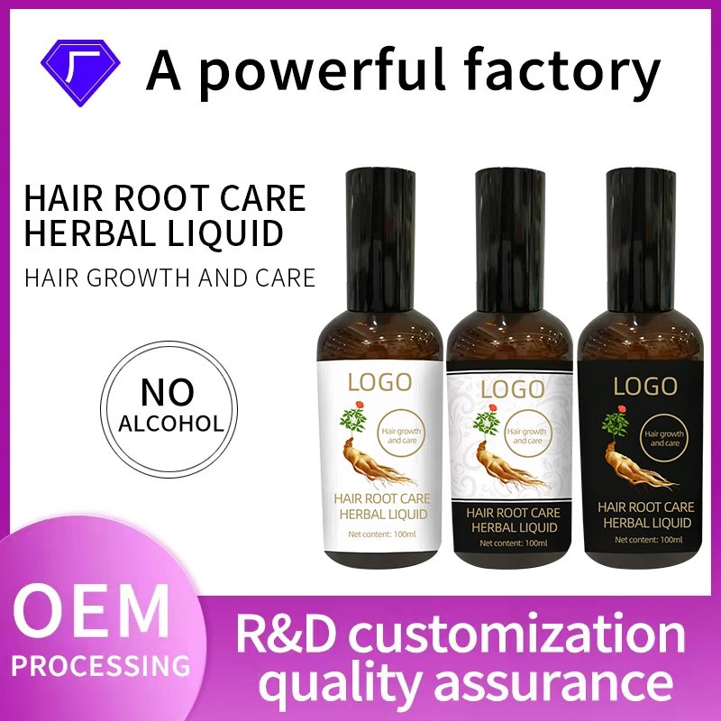 Herbal Hair Loss Prevention Liquid Rapid Hair Growth Promotion Care Liquid 3-in-1 Set