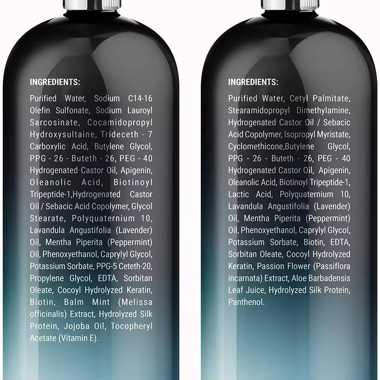 Organic Shampoo and Conditioner Black Hair Paraben-free Hydrating Smoothing & Keratin & Biotin Hair Care Sets Herbal