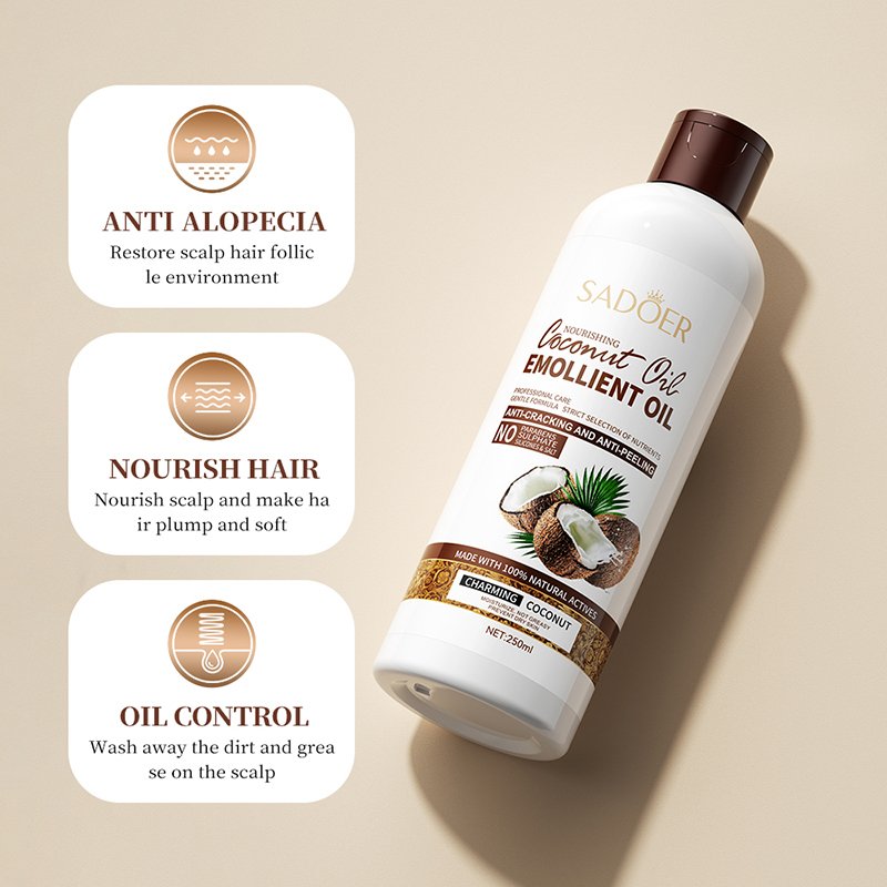 SADOER Hair Shampoo Private label clean Anti-Dandruff anti lice hair shampoo keratin organic Coconut hair shampoo