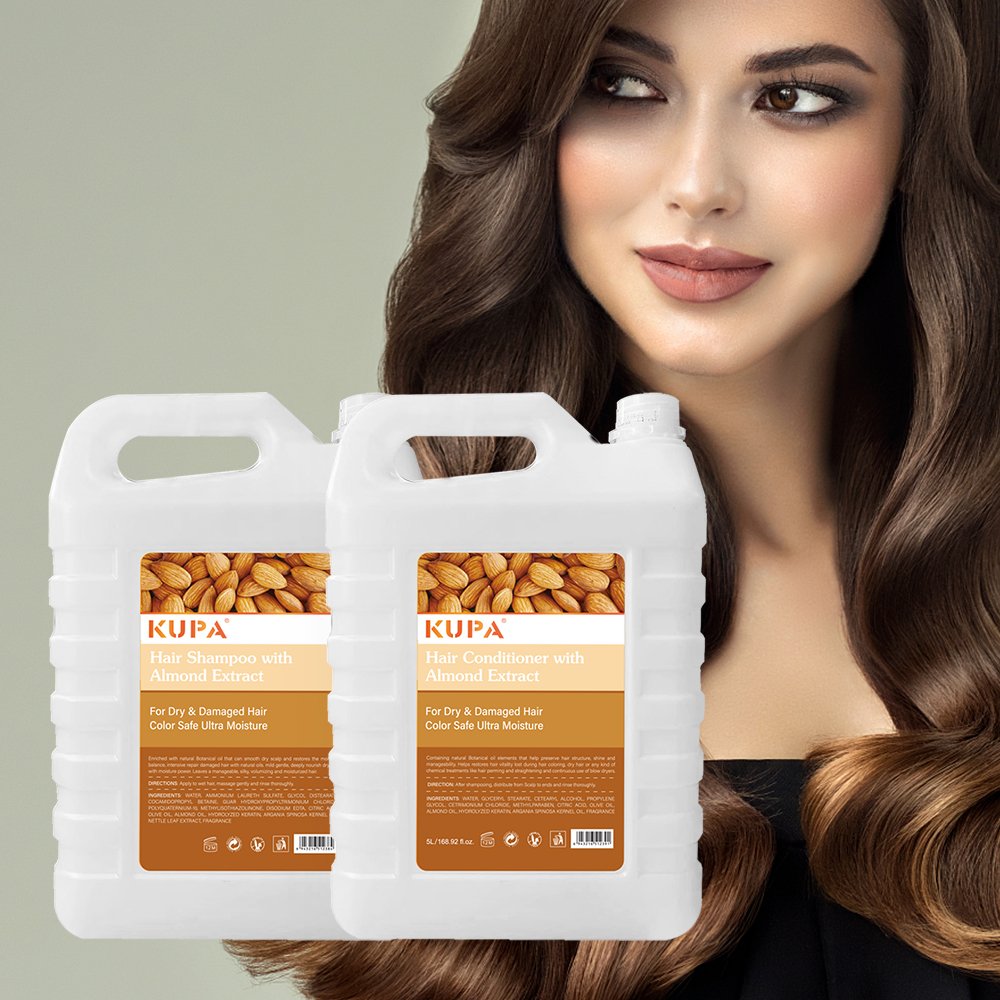 5L KUPA Private Label Sulfate Free No Paraben Shampoo Natural Almond Oil Effectively Moisture Hair Conditioner