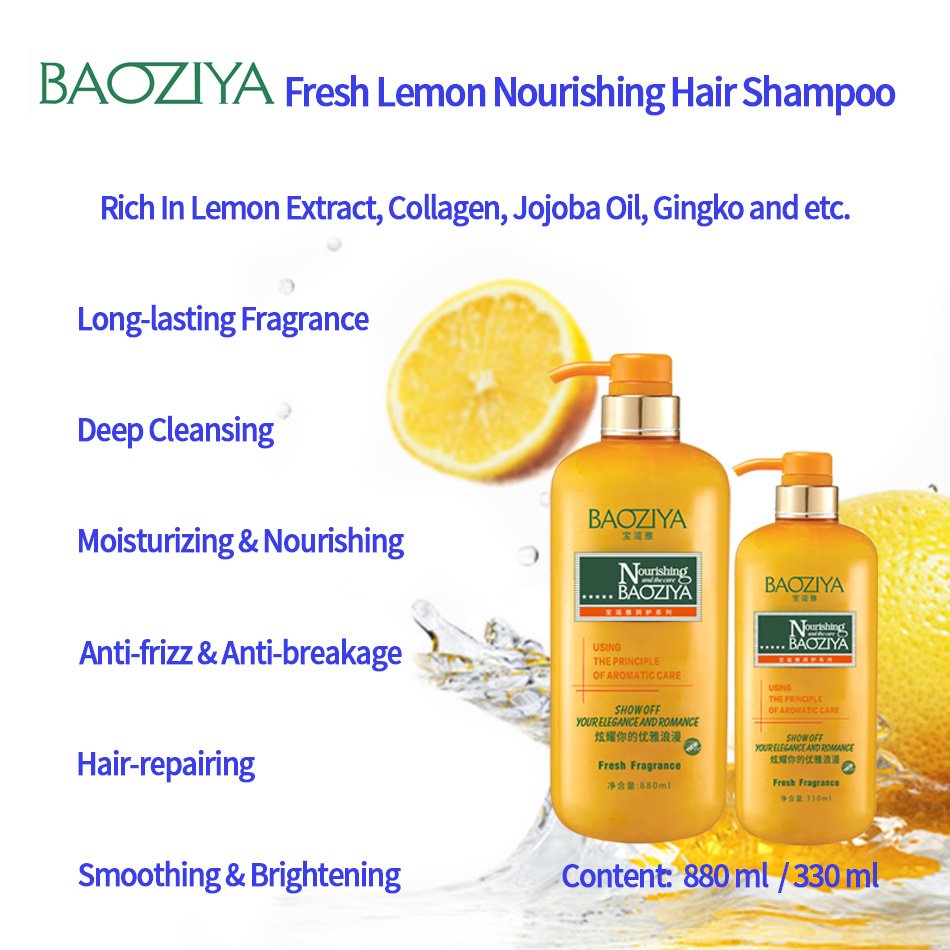 30 Years Experience Private Label Hair Care Products Fresh Lemon Nourishing Hair-repairing Shampoo For Damaged Hair