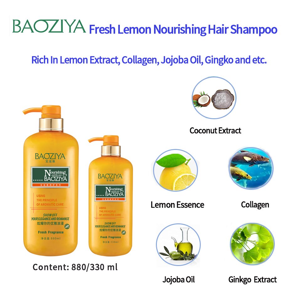30 Years Experience Private Label Hair Care Products Fresh Lemon Nourishing Hair-repairing Shampoo For Damaged Hair