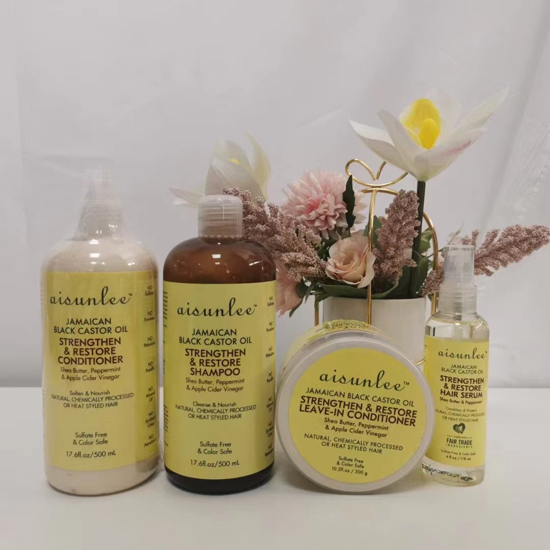 Wholesale Natural Jamaica Black Castor Oil Repairing Hair Shampoo And Conditioner Organic Herbal Smoothing Hair Care Conditioner
