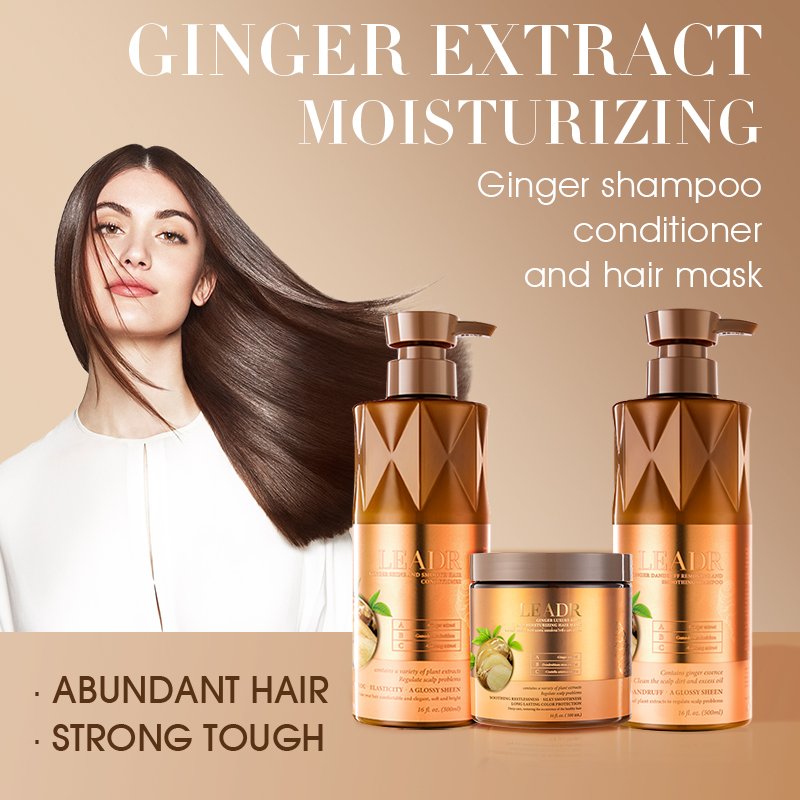Private Label Anti Dandruff Repair Thinning Hair Biotin Ginger Growth Hair Mask Shampoo And Conditioner