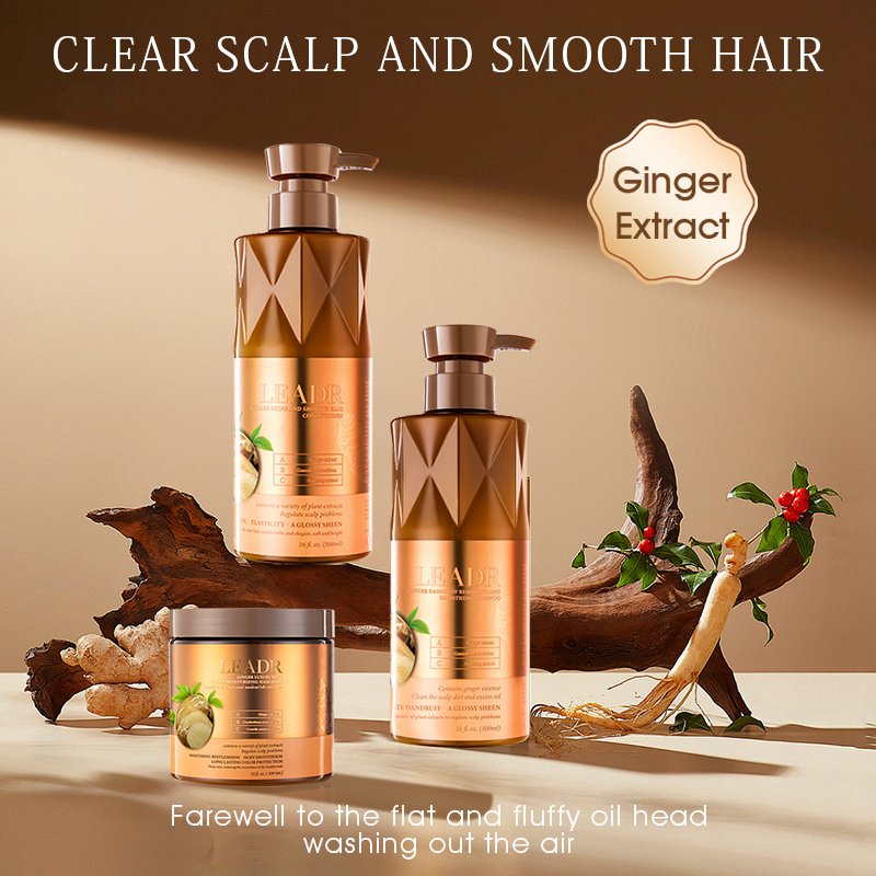 Private Label Anti Dandruff Repair Thinning Hair Biotin Ginger Growth Hair Mask Shampoo And Conditioner