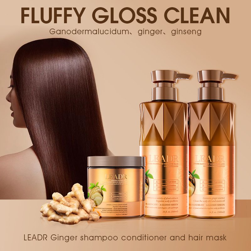 Private Label Anti Dandruff Repair Thinning Hair Biotin Ginger Growth Hair Mask Shampoo And Conditioner