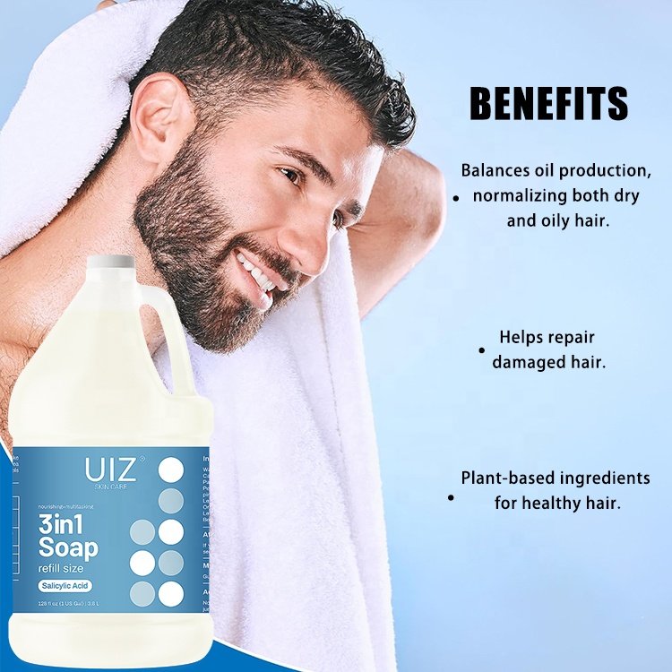 1 Gallon Salicylic Acid Shampoo Anti Dandruff Itchy Scalp Relief Folliculitis Seborrheic Treatment Hair Care Shampoo Bulk