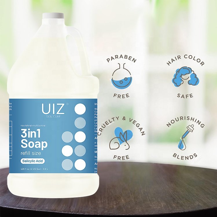 1 Gallon Salicylic Acid Shampoo Anti Dandruff Itchy Scalp Relief Folliculitis Seborrheic Treatment Hair Care Shampoo Bulk