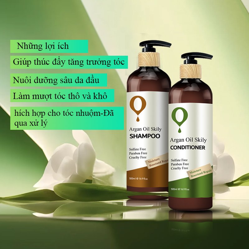 Glozara Vietnam Custom Label Argan Oil Hair Care Products Shampoo And Hair Conditioner For Natural Hair