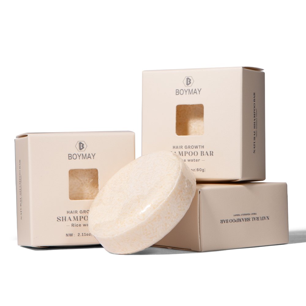 Custom Natural Rice Water Protein Organic Shampoo Bar