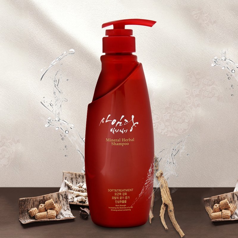 OEM/ODM Saimdang Korean oriental medicine, ginseng herbal hair shampoo for anti-hairloss and nutrition salon scalp care