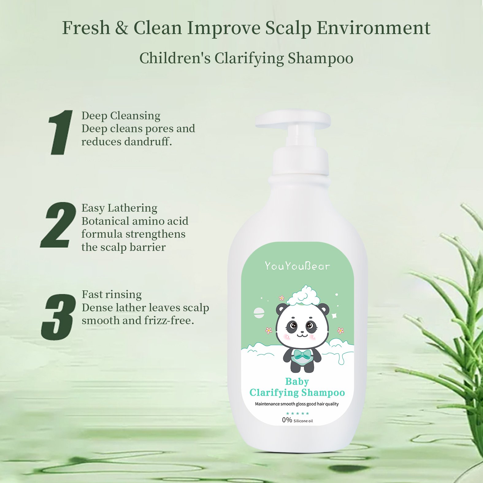 Private Label Newborn Natural baby Shampoo Tear Free Fragrance Gentle Hair Care Product baby soap and shampoo