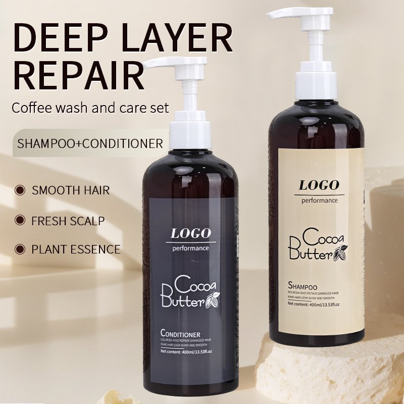Solving hair problems Coffee wash and care set shampoo and conditioner set for natural hair activator biotin for hair growth