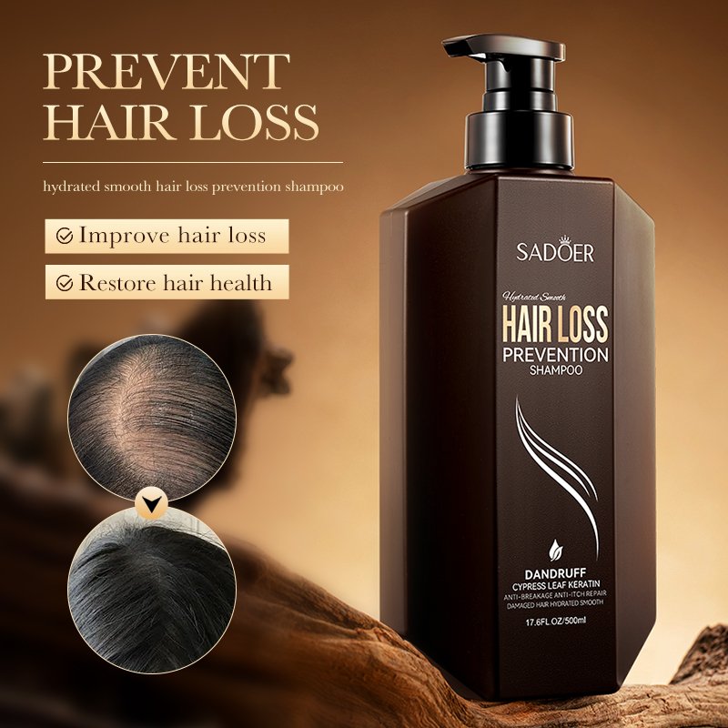 OEM SADOER Private Label Hydrating Smooth Anti Hair Loss Shampoo Soft anti dandruff shampoo