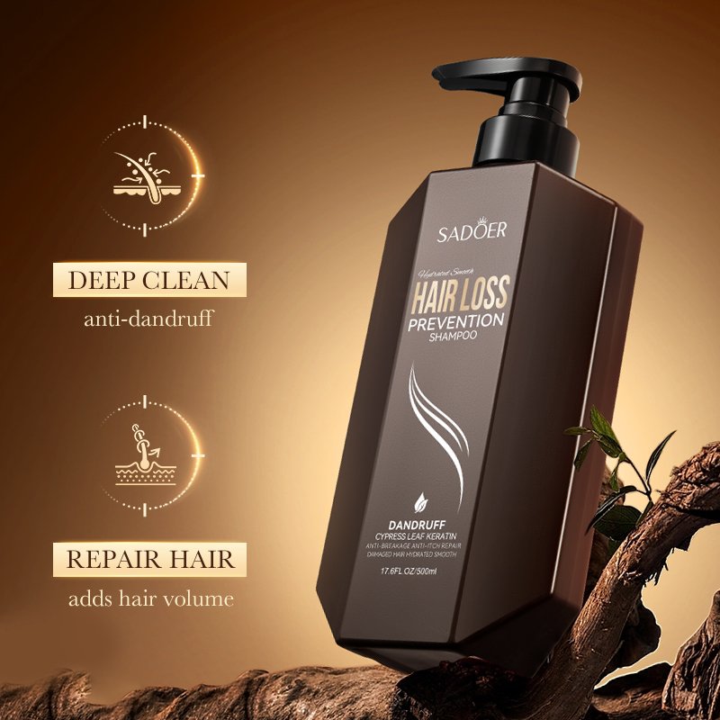 OEM SADOER Private Label Hydrating Smooth Anti Hair Loss Shampoo Soft anti dandruff shampoo