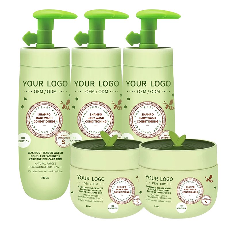 Best Selling Private Label Daily Moisturizing Baby Care For Kids Hair Products Kit Conditioner And Shampoo