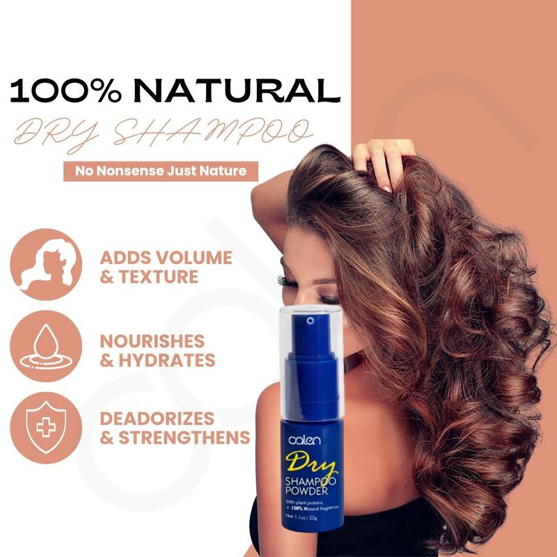 Oalen Wholesale 100% Natural 1.1oz Oil-Absorbing Anti-Itching Hair Fluffy Dry Shampoo Powder