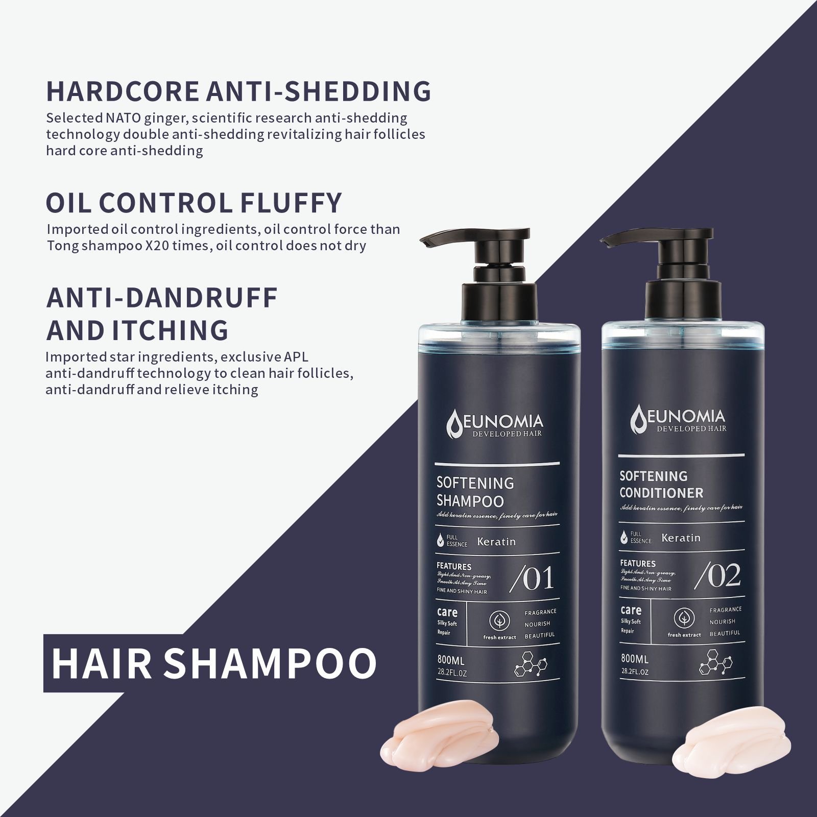 Biotin & Collagen Shampoo, Hair Growth Thickening Shampoo, Repair Dry, Damaged Thinning Hair