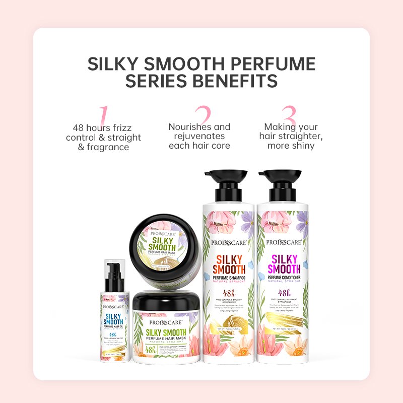 Wholesale Organic Keratin Collagen Silky Smoothing Coconut Oil Natural Long Lasting Fragrance Perfume Shampoo