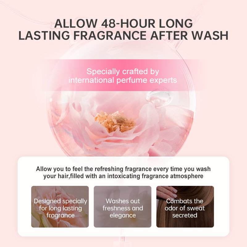 Wholesale Organic Keratin Collagen Silky Smoothing Coconut Oil Natural Long Lasting Fragrance Perfume Shampoo