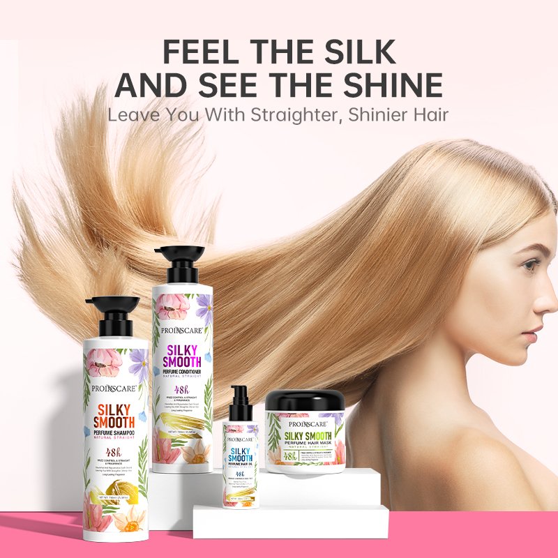 Wholesale Organic Keratin Collagen Silky Smoothing Coconut Oil Natural Long Lasting Fragrance Perfume Shampoo