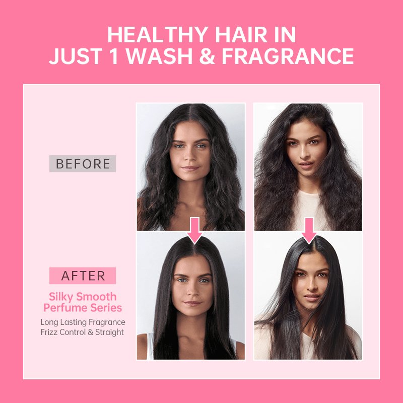 Wholesale Organic Keratin Collagen Silky Smoothing Coconut Oil Natural Long Lasting Fragrance Perfume Shampoo