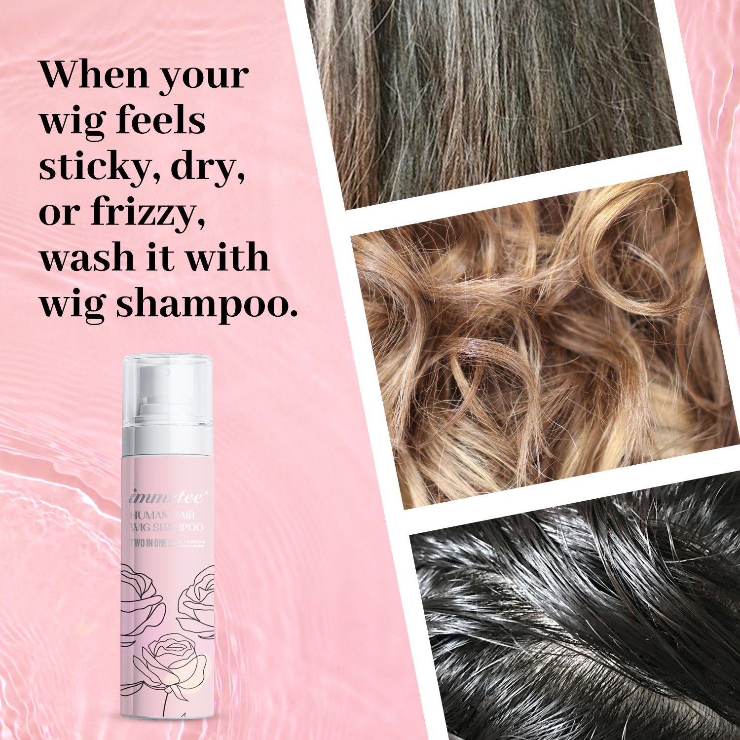 Wigs Care Shampoo Cleansing Revitalizes Moisturizes Anti Frizz Wig Shampoo And Conditioner