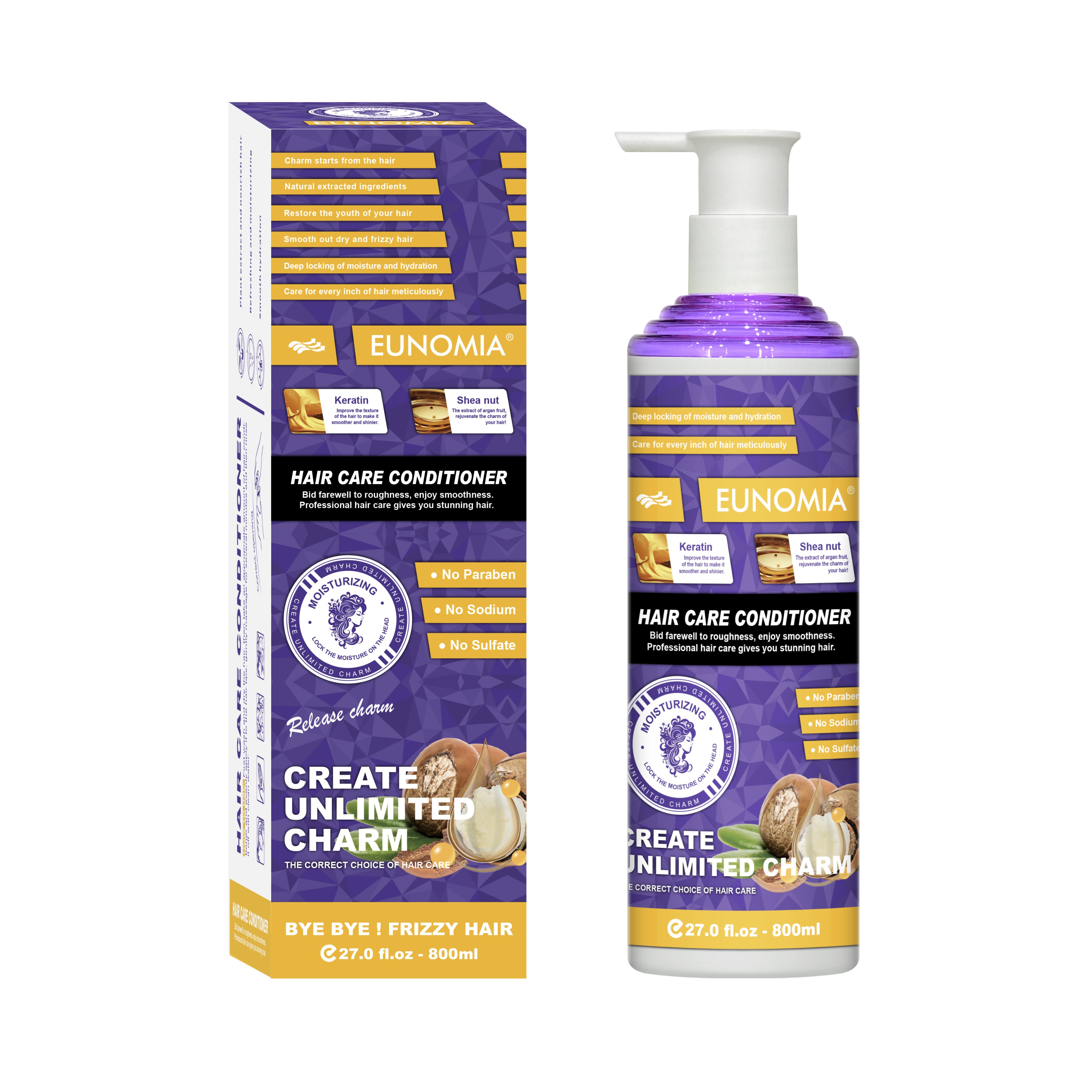 Sulfate free haircare vegan shea nut plant shampoo korea anti-itch high moisturize Keratin shampoo manufacturer