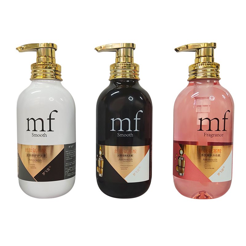 Best selling new product private label sweet scented natural vegan shampoo and body wash set