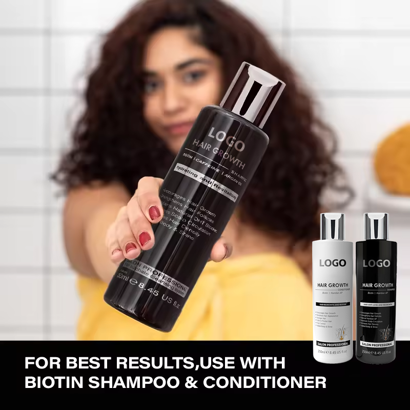 Private Label Biotin Anti Loss Fall Shampoo Organic Hair Growth Shampoo And Conditioner